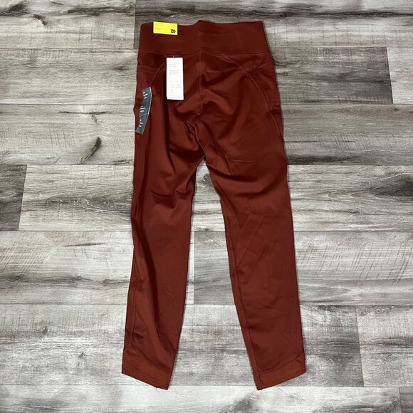 All In Motion High Rise Contour Power Waist Yoga Pants Brown Cropper NWT Size M - Picture 2 of 9